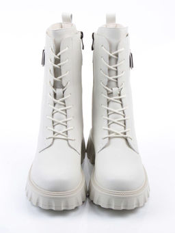 04-PAX27-2Z MILK Ботинки зимние женские (натуральная кожа, 100% шерсть)