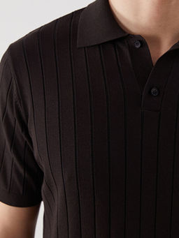 Polo Yaka K?sa Kollu Erkek Triko Kazak