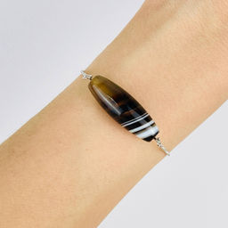 Браслет регулируемый с Агатом - Радуга самоцветов фото 2