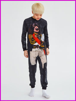 Пижама "Император",мокрый асфальт