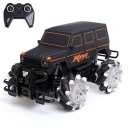 Машинка на пульте управления Внедорожник, радиоуправление, 1:12, 4WD, движение во всех направлениях, работает от аккумулятора, чёрная
