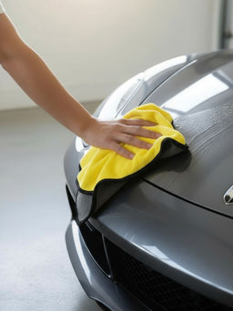 Салфетка из микрофибры CM-07 супервпитывающая 30х30 см арт.104775 /MALLONY/  фото 4