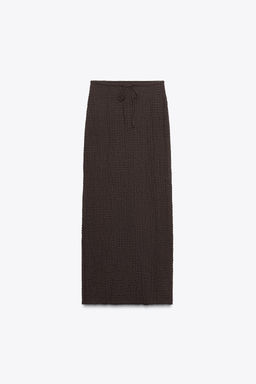 TEXTURED MIDI SKIRT - Zara фото 6