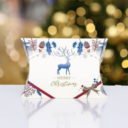 Цена за 10 шт. Коробка складная Merry christmas 15 х 11 х 3 см - UPAK LAND фото 2