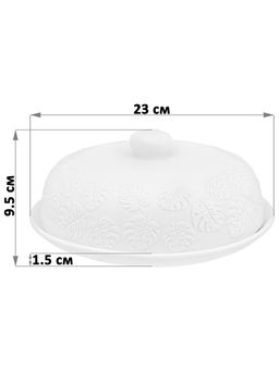 Блинница 23*23*9,5 см "Тропики" фарфор