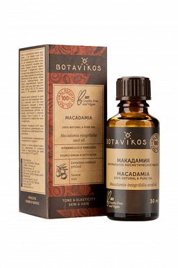 Макадамия 100% жирное масло, 30 мл, "Botanika"