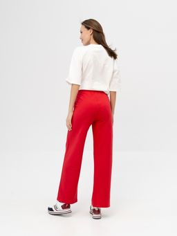 Брюки футер 2-х нитка пенье.арт.1076-3,красные - Binita фото 12