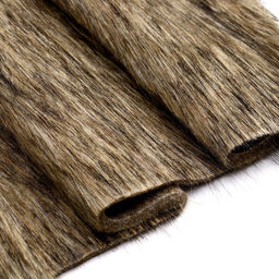 Ткань для рукоделия, мех длинноворсовой на трикотажной основе, цвет меланж, лоскут 50×50 см