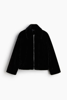 Chaqueta efecto pelo de corte holgado - H&m фото 6