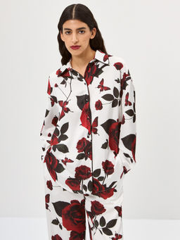 Рубашка женская 12521-33095 white/red - Maxroses фото 2