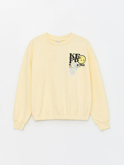 Bisiklet Yaka K?z ?ocuk Sweatshirt