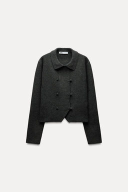 KNIT WRAP CARDIGAN - Zara фото 4