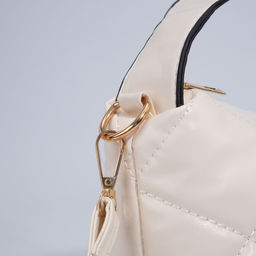 Сумка-багет на молнии, цвет бежевый - Simaland фото 5