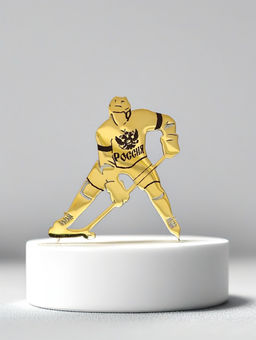 Брошь Хоккеист