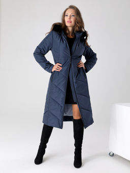 23409 Пальто т.синий - Dizzyway фото 2