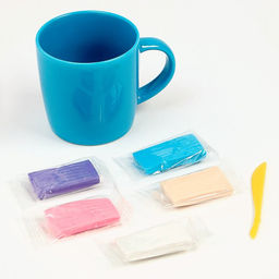 Декор кружки полимерной глиной Единорог и пончик, набор для творчества