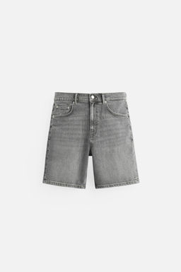 REGULAR FIT DENIM BERMUDA SHORTS - Zara фото 6