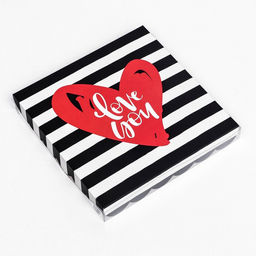 Цена за 5 шт. Коробка для печенья «Сердце», 21×21×3 см