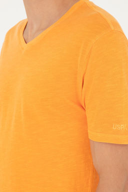 Мужская оранжевая базовая футболка Неожиданная скидка в корзине - U.s. polo assn фото 21