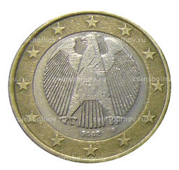 Монета 1 евро 2002 года G Германия