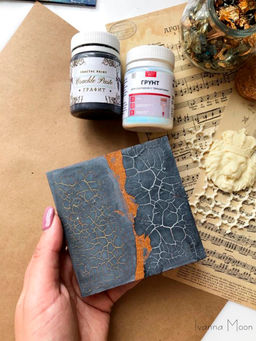 Паста с эффектом трещин матовая Графит