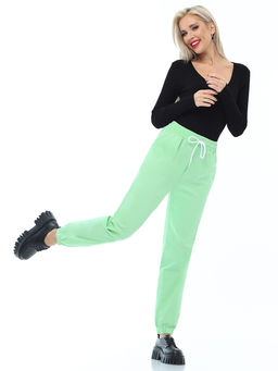 Брюки спортивные светло-зеленые - Dstrend фото 4
