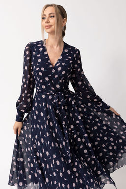 Платье Golden Valley 4894-1 темно-синий  фото 3