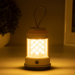 Фигурка световая RISALUX «Звездное небо», 2 Вт, LED, 3×АА, бежевый, 8×8×13 см