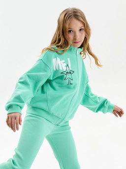 PELICAN, толстовка для девочек, Ментол