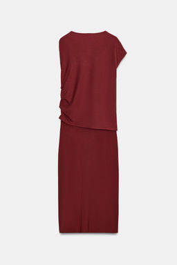 ASYMMETRIC LONG DRESS - Zara фото 9