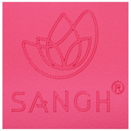Коврик для фитнеса и йоги Sangh Sun, нескользящий, 183×61×0.6 см, розовый