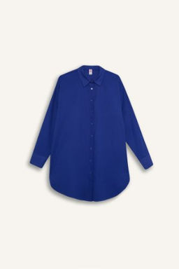 Fall in Love Regular Fit Pamuklu Plaj Gomlegi