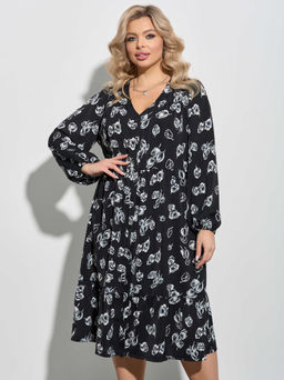 Платье 0296-1п чёрный - Dora фото 5