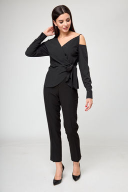 Блуза ANELLI 1177 черный  фото 4