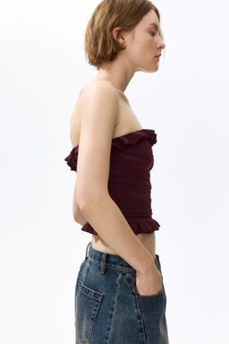 Top bandeau en punto pointelle - H&m фото 5