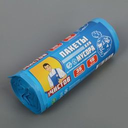 ТОВ.ЧИСТОВ пакеты д/мусора 35л*15шт в Рулоне 20мкм