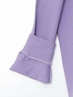 Bisiklet Yaka ?i?ekli K?z ?ocuk Sweatshirt - Waikiki фото 3