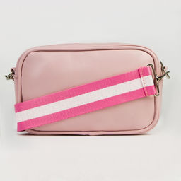 Сумка детская для девочки Love на молнии, розовая - NAZAMOK KIDS фото 3