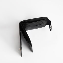 Портмоне мужское на магните, отдел для купюр, для карт, для монет, чёрное