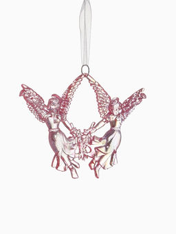 Цена за 2 шт. Ёлочная игрушка Ангелы надежды 1014 см, сиреневый перелив - Зимнее волшебство фото 10