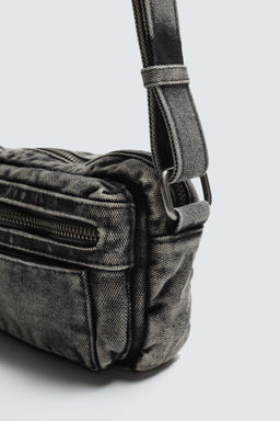 BANDOLERA DENIM EFECTO LAVADO / Gris - Zara фото 3