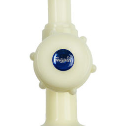 Кран на одну воду ZEIN Z2018, круглая ручка, пластик, высокий R-образный излив, цвет «рис»