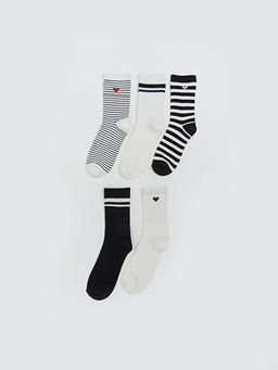 Desenli Kad?n Soket ?orap 5li