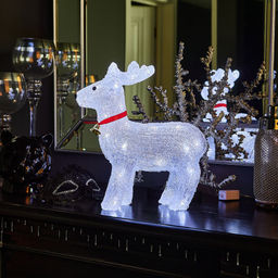 ULD-M3739-040/STA WHITE IP20 DEER Фигура светодиодная Олень, 36*32см, 40 светодиодов. Белый свет. Провод прозрачный. TM Uniel