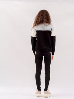 CRB wear / CWJG 90113-22 Костюм для девочки (джемпер, брюки),черный/Ex.Cherubino