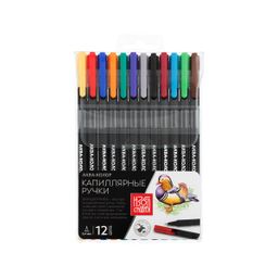 Аква-колор Изостудия Набор капиллярных ручек SFWN-12 0.4 мм 12 цв. капиллярные ручки (линеры)