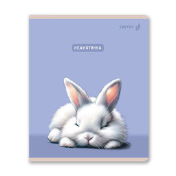 Светоч Т201 Тетрадь ученическая общая, твин лак A5 60 л. на скобе 65 г/кв.м , белизна 100 % 10 шт. клетка 01521 Ушастик  фото 6