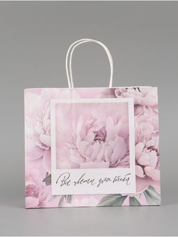 Цена за 2 шт. Пакет подарочный «Расцветай», 25 × 22 × 12 см