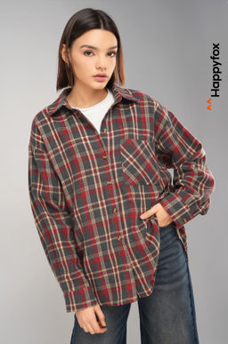 Рубашка женская в клетку Happyfox