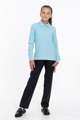 Футболка-поло М224111б голубой - Елена фото 2
